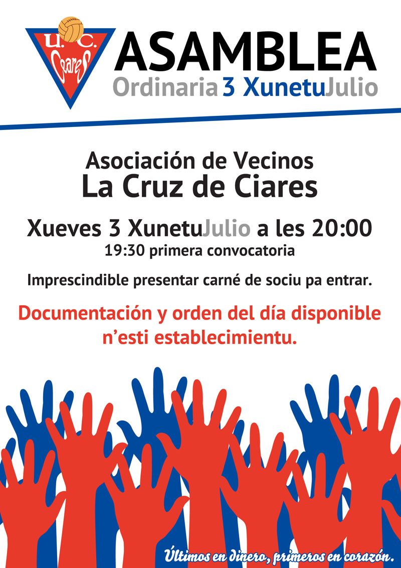 Cartel de la asamblea ordinaria 2014