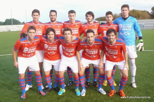 Once inicial U.C. Ceares contra el Cudillero en La Roja (T13/14)