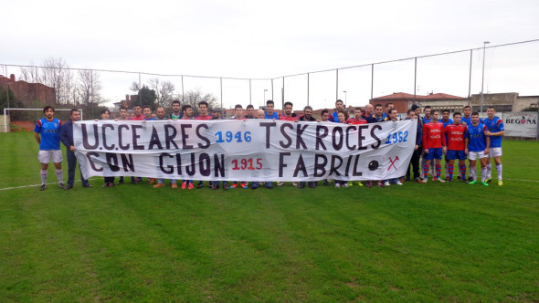 Ciares y Roces en sofitu de Gijón Fabril