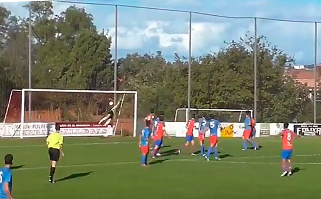 Gol de Dani Peláez al Colunga